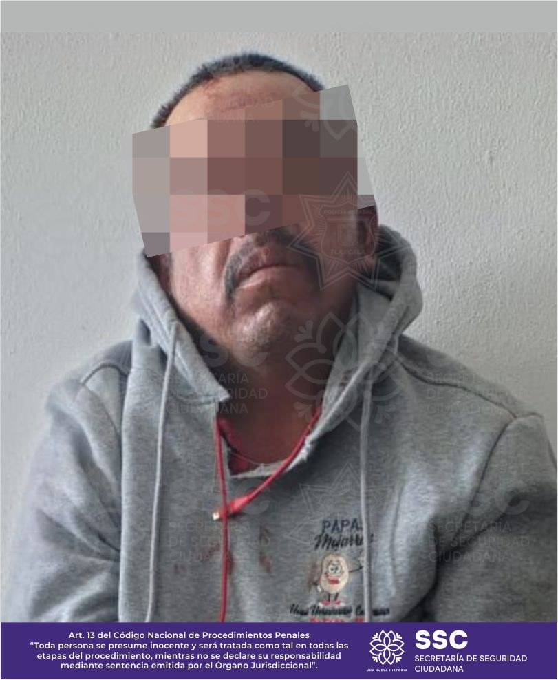 Recupera SSC vehículo con reporte de robo y asegura a un masculino en Acuamanala